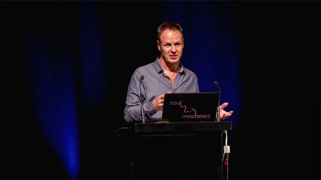 Mark Sagar presenting Soul Machines research