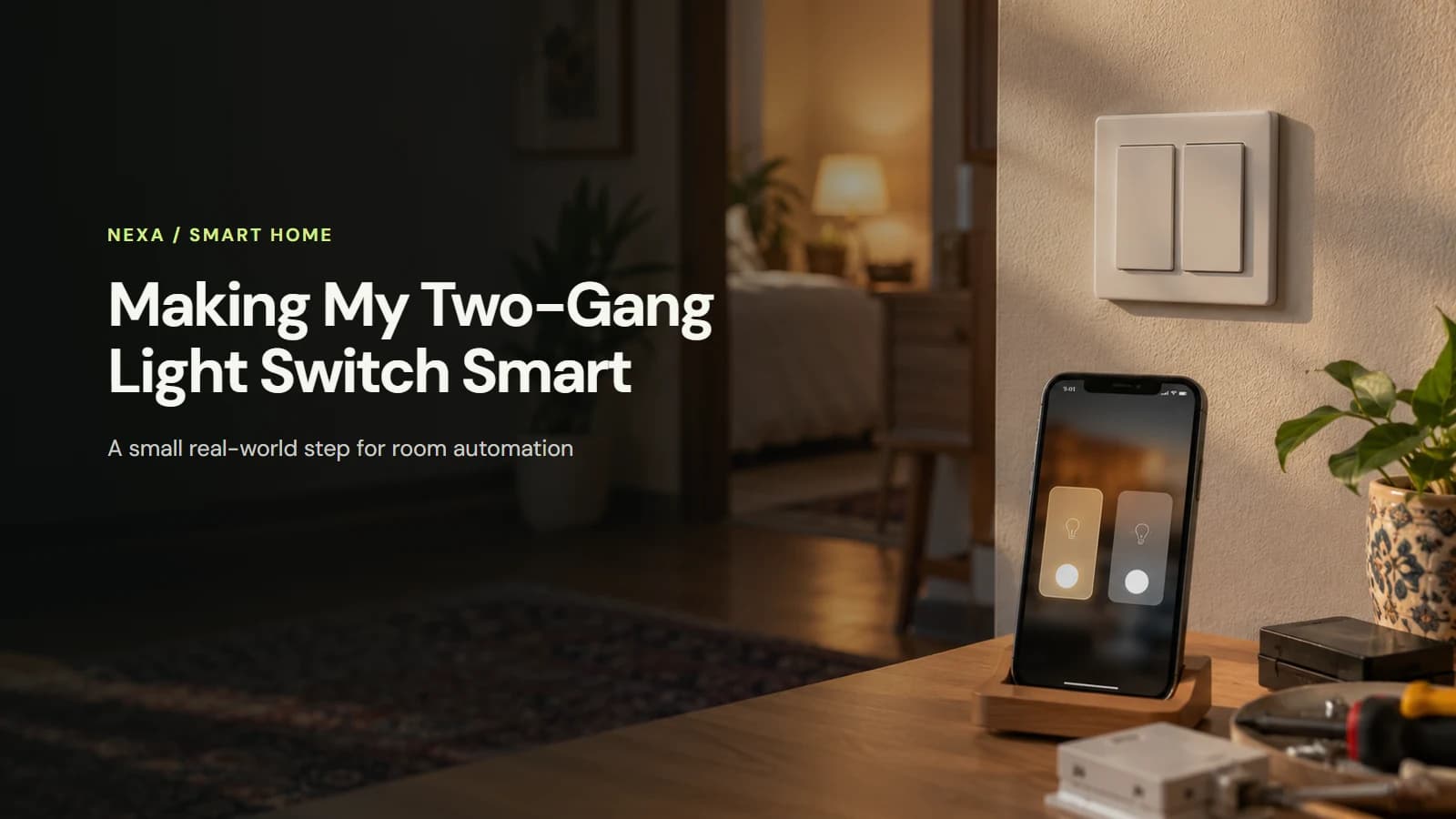 Making My Two-Gang Light Switch Smart