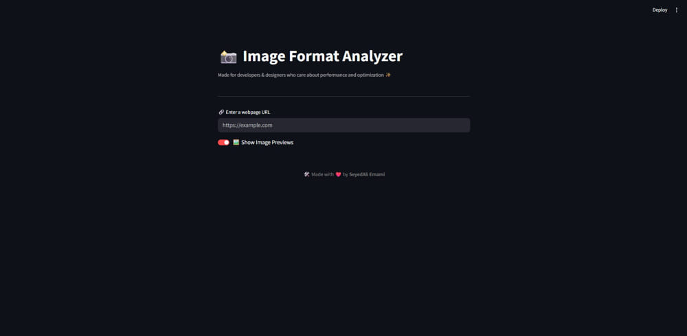 Web Image Format Scanner project screenshot